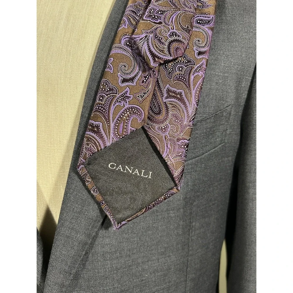 Suitsupply Lazio 2pc Suit Grey Wool Vitale Barberis Canonico 42R Slim 34x31